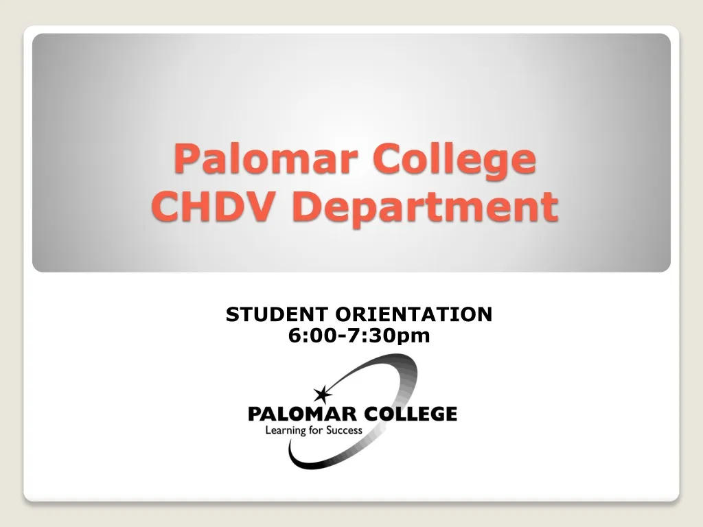 palomar college chdv department