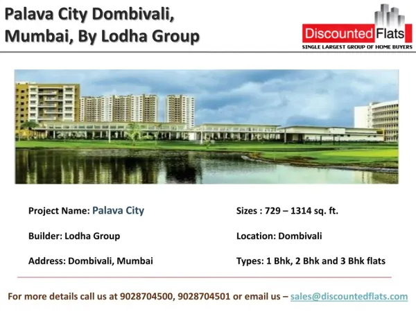 Palava City Dombivali, One of the Biggest Pre Launch, Mumbai