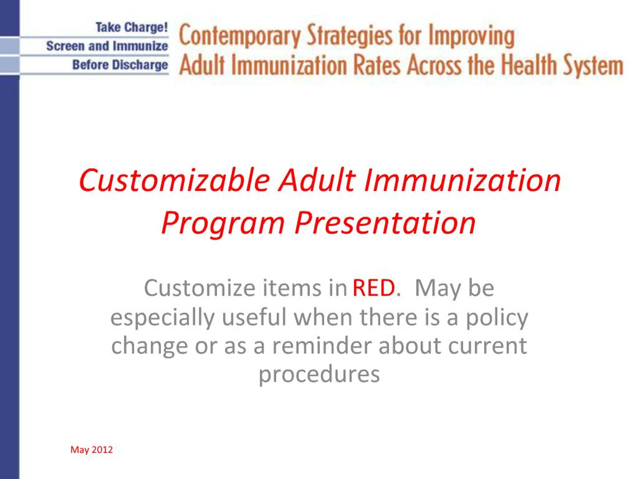 PPT - Customizable Adult Immunization Program Presentation PowerPoint ...