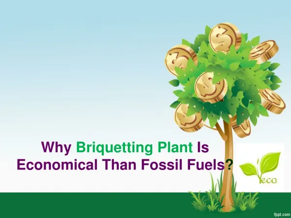 Why Briquetting Plant Is Economical Than Fossil Fuels?