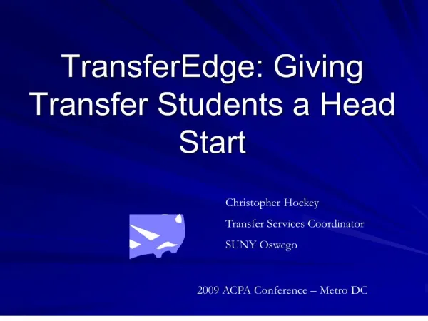 transferedge: giving transfer students a head start