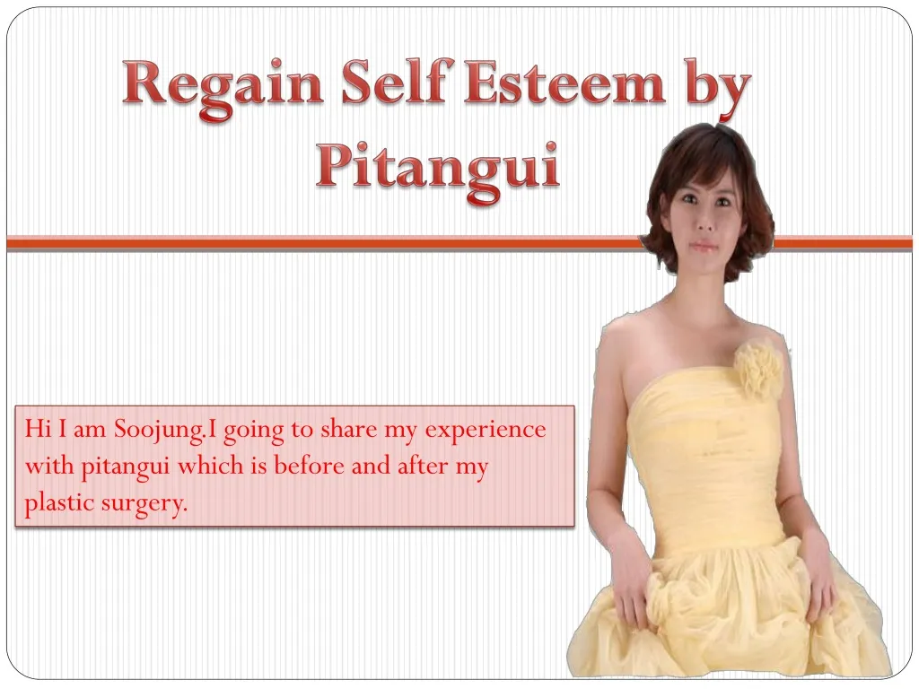 regain self esteem by pitangui