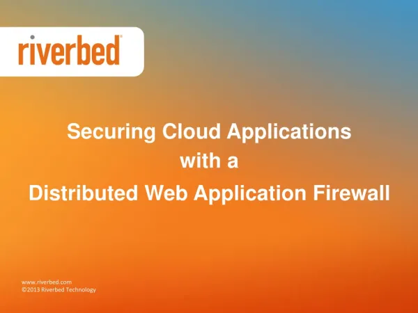 Securing Cloud Applications with Stingray Application Firewa