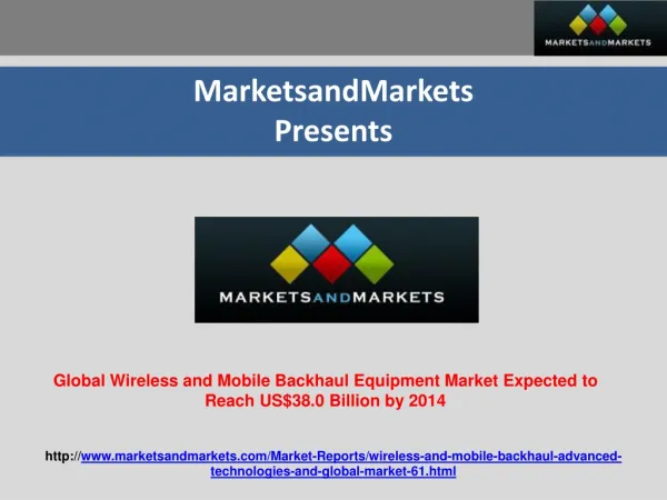 Global Wireless and Mobile Backhaul Equipment Market (2009–2