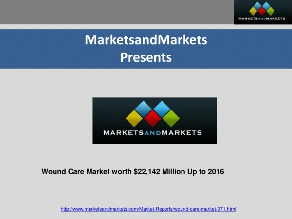 Wound Care Market worth $22,142 Million Up to 2016