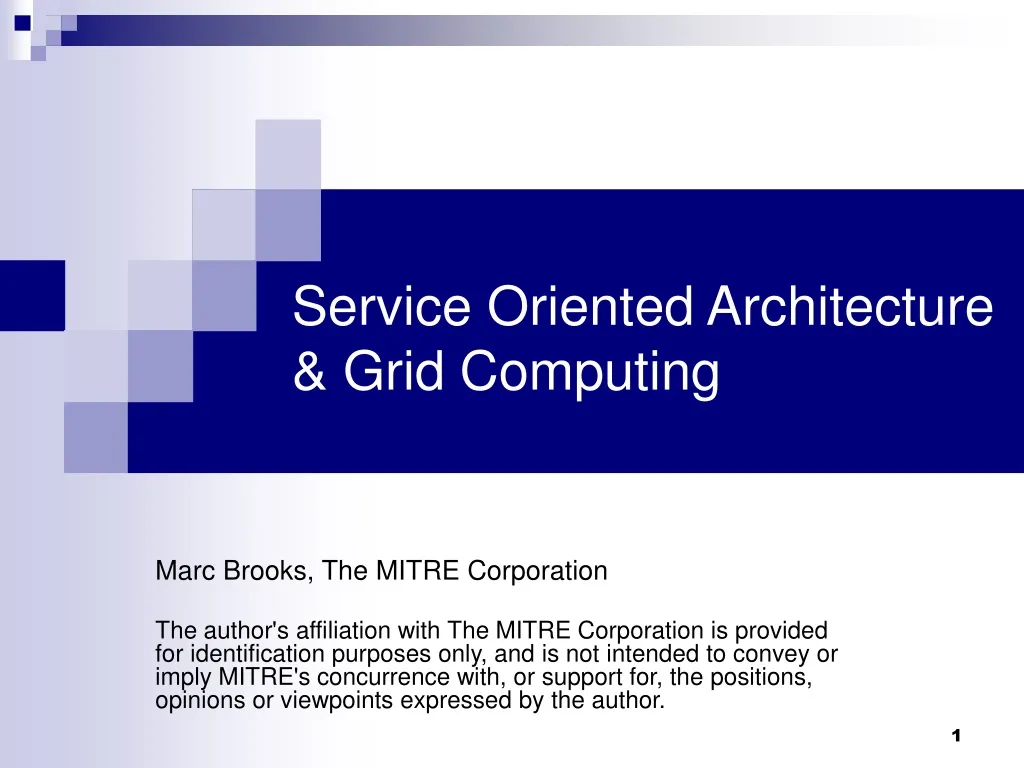 service oriented architecture grid computing
