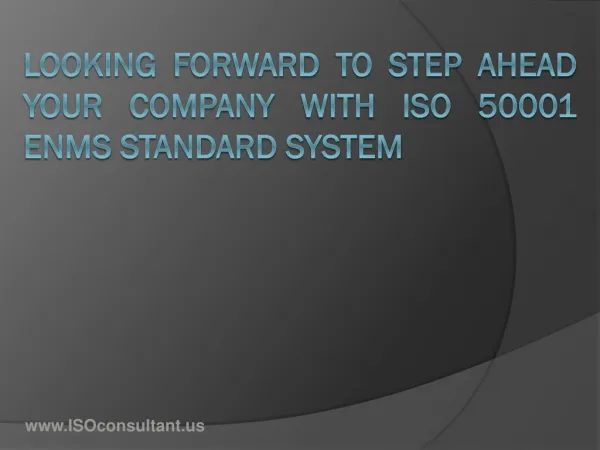 Download ISO 50001 Standard Training Presentation and Requir