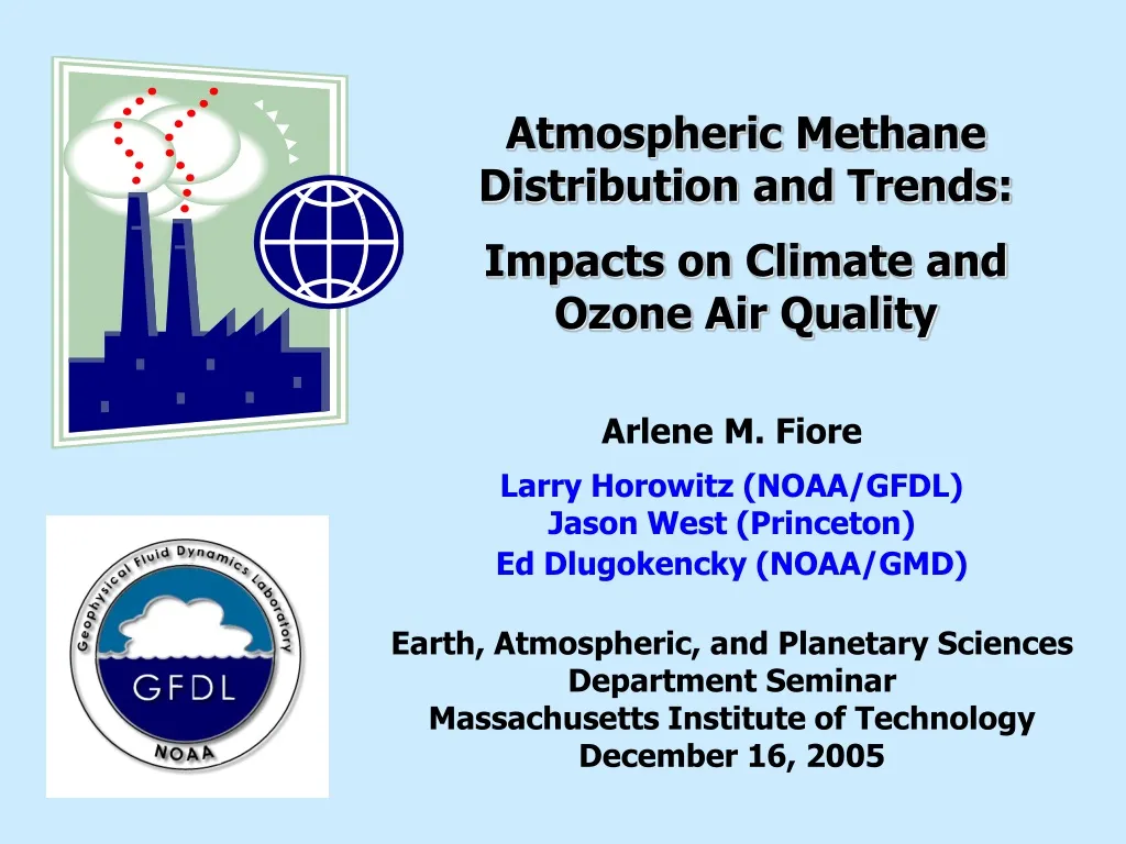 atmospheric methane distribution and trends