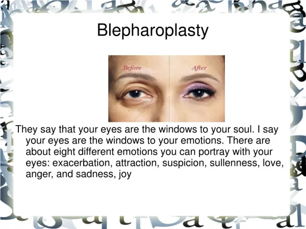 lower blepharoplasty