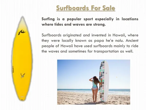 Used Surfboards For Sale