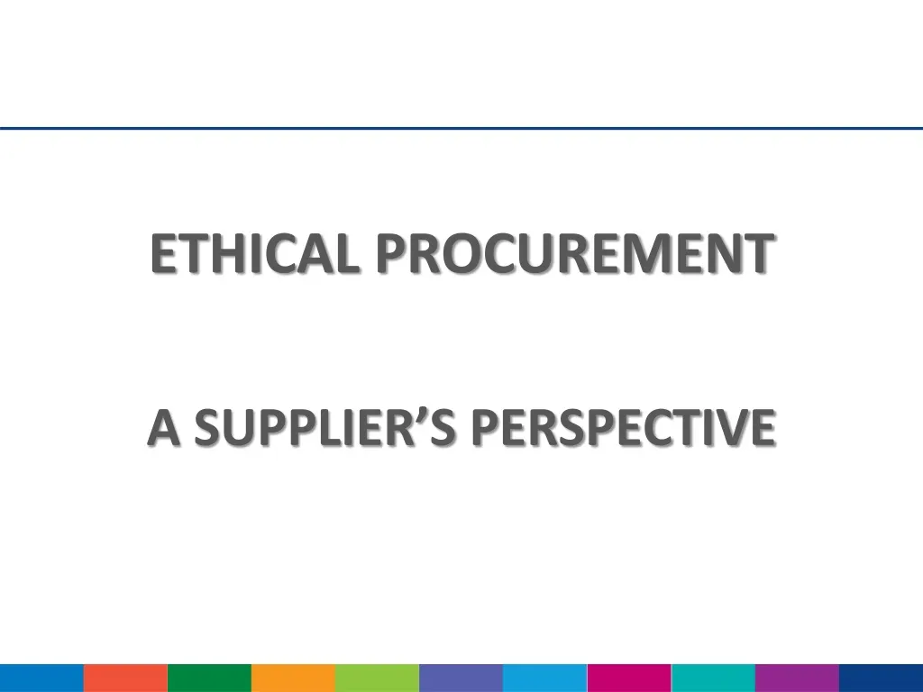 ethical procurement