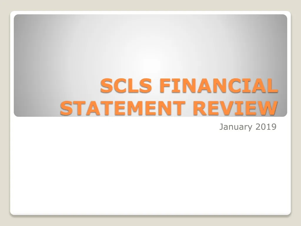 scls financial statement review