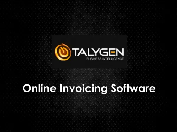 Talygen - Online Invoicing Software
