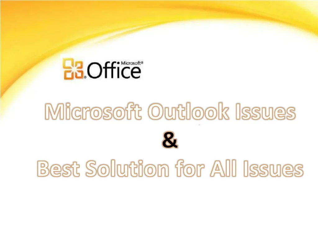microsoft outlook issues best solution