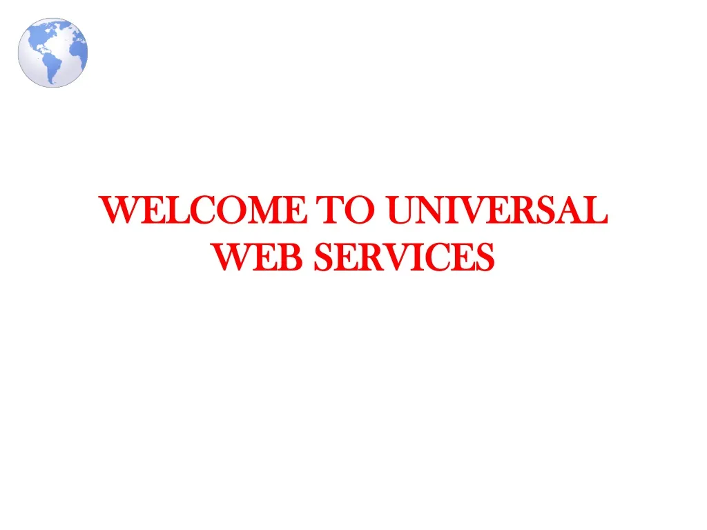 welcome to universal web services