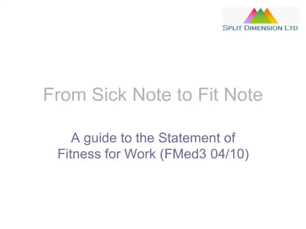 from sick note to fit note