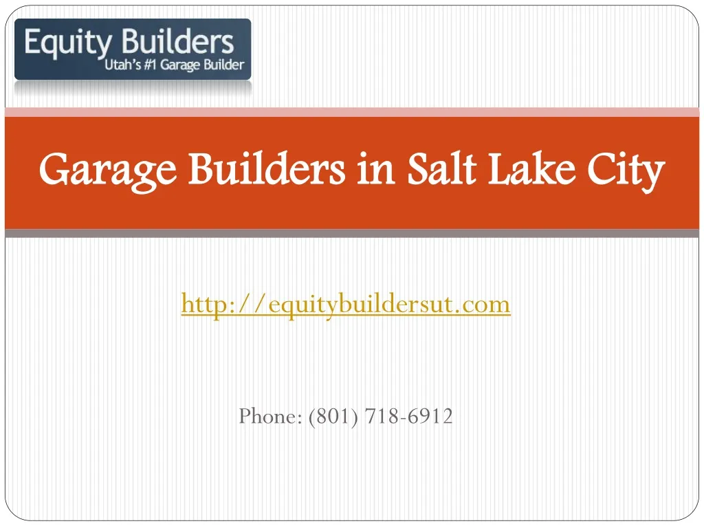 garage builders in salt lake city