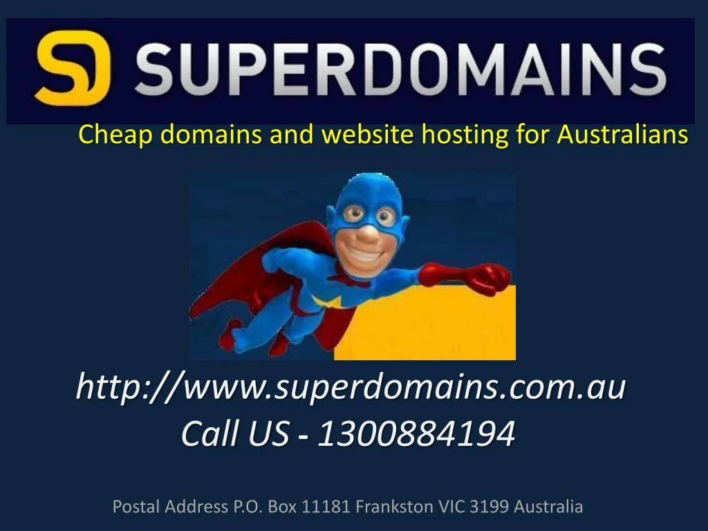 cheap domains and website hosting for a ustralians