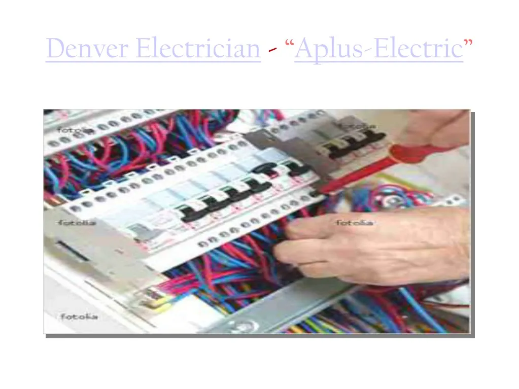 denver electrician aplus electric