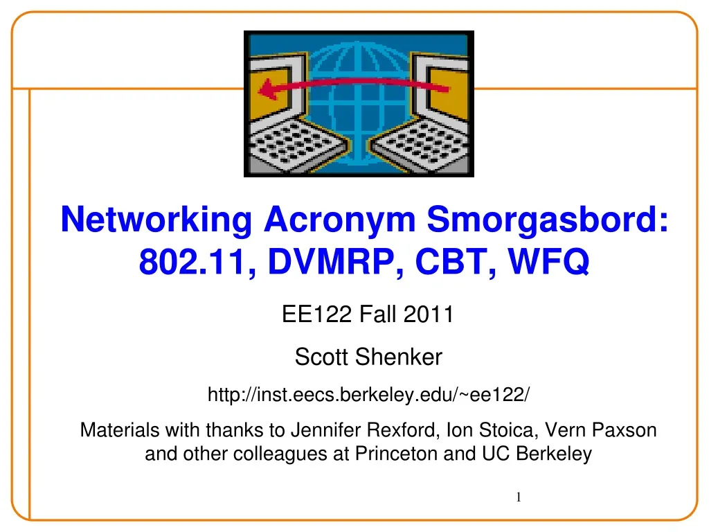 networking acronym smorgasbord 802 11 dvmrp cbt wfq