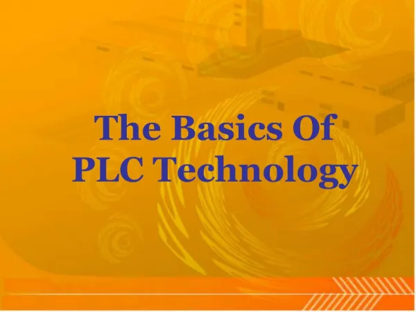The basics of plc technology