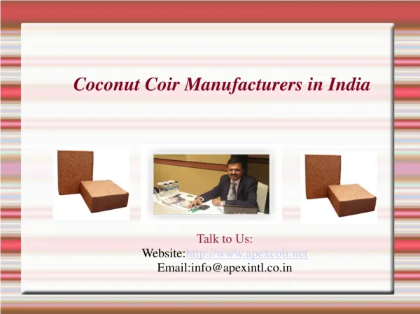 Coco Peat Supplier, Coir Fiber Exporter in India