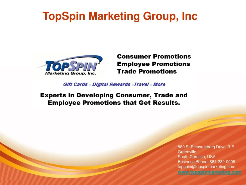 topspin marketing group inc