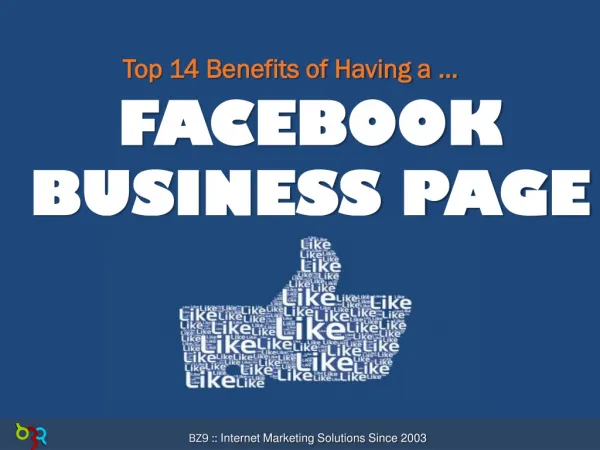 Top 14 Benefits of Having a Facebook Business Page
