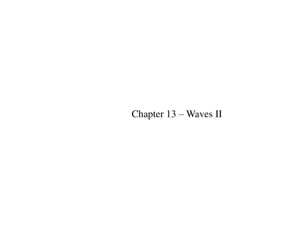 chapter 13 waves ii
