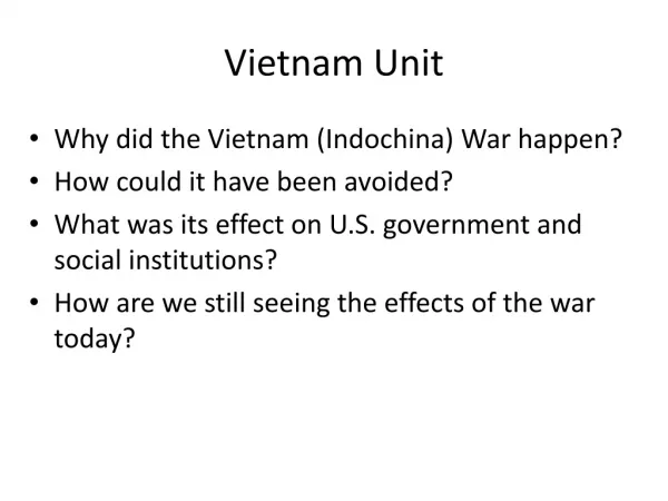 Vietnam Unit