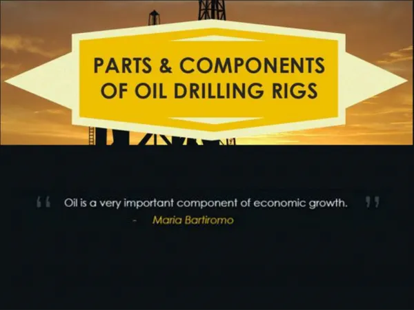 An Infographic on Parts and Components of Oil Drilling Rigs