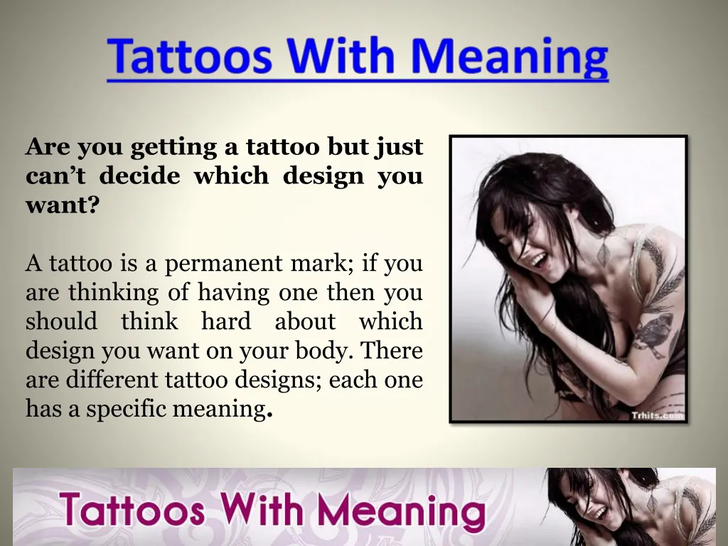 tattoos with meaning