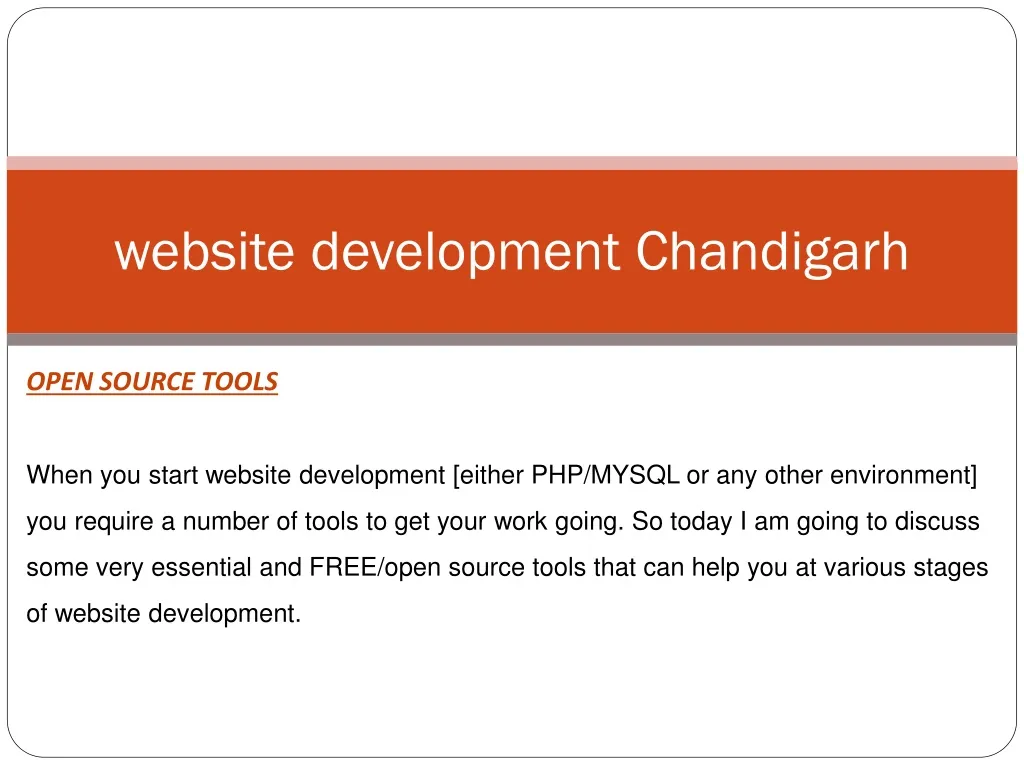 website development chandigarh