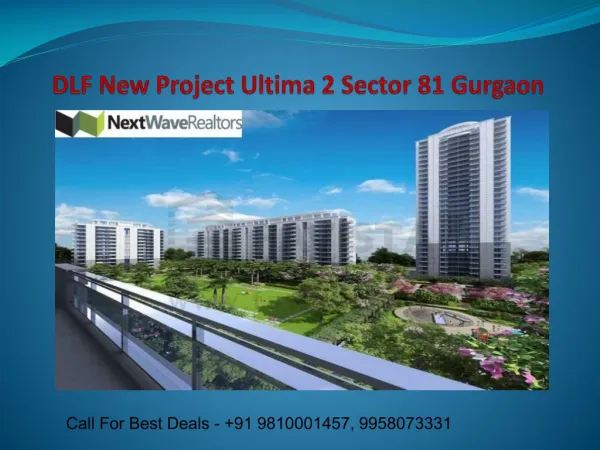 DLF Ultima 2 New Project Sector 81 Gurgaon