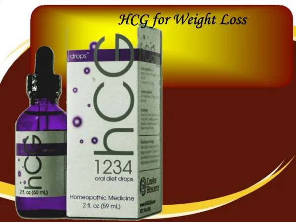 HCG for Weight Loss