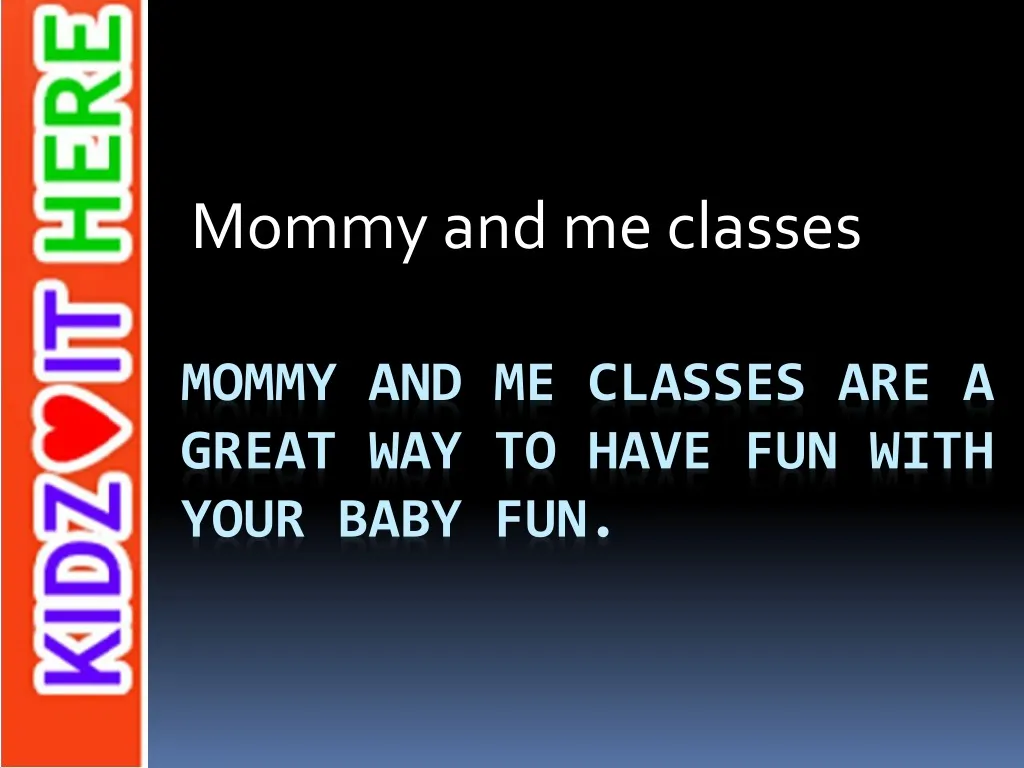 mommy and me classes