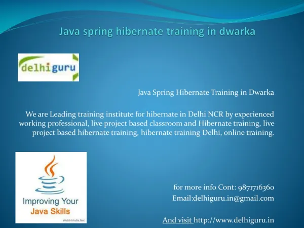 java training in delhi-9871716360