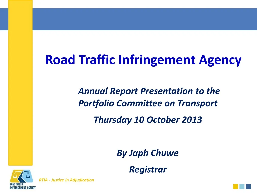 road traffic infringement agency