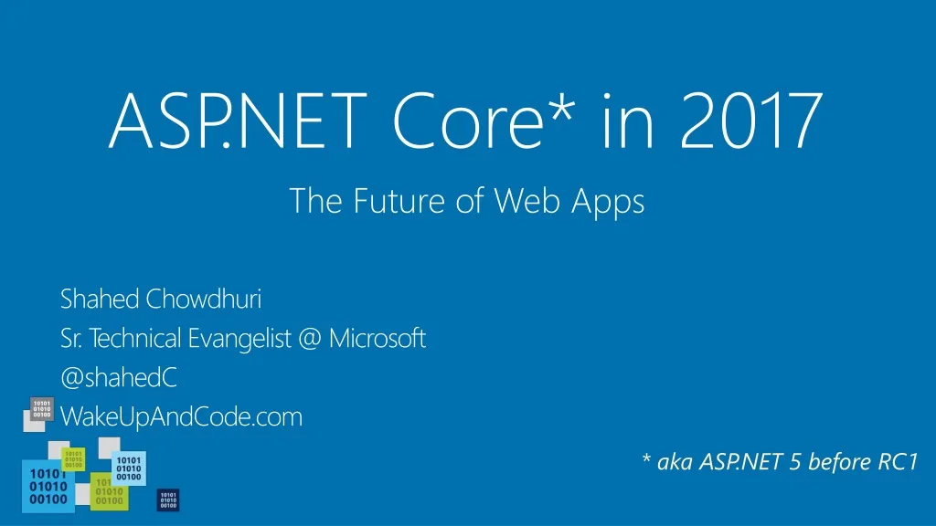 asp net core in 2017