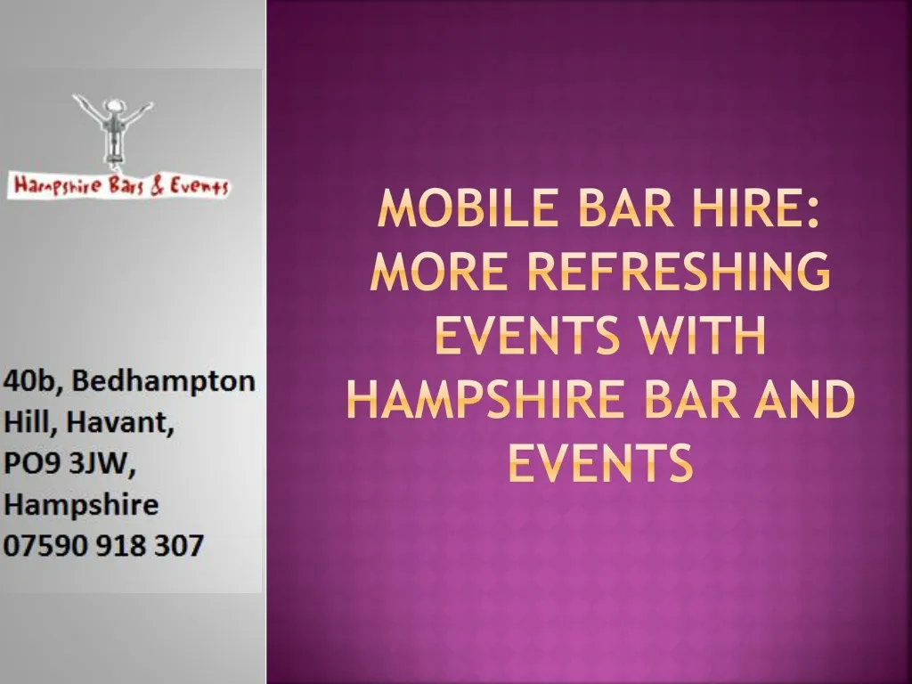 mobile bar hire more refreshing events with hampshire bar and events