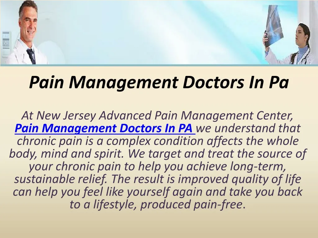 pain management doctors in pa