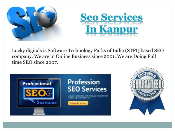 Seo Services In Kanpur - Lucky Digitals