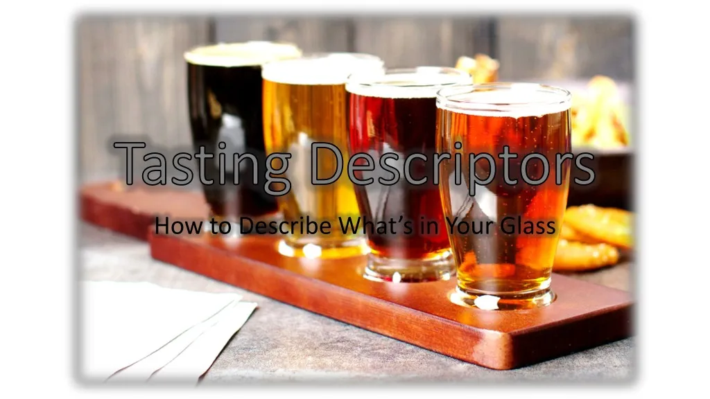 tasting descriptors