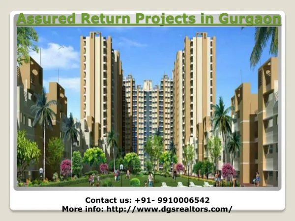 Assured Return Projects in Gurgaon