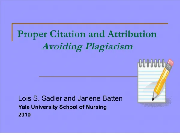 proper citation and attribution avoiding plagiarism