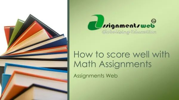 How to score well with Math Assignments