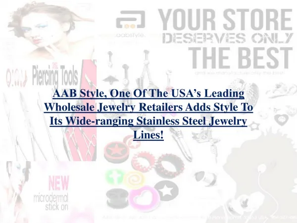 AAB style, one of USA’s leading wholesale jewelry retailers