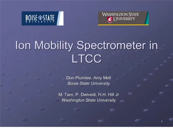 ion mobility spectrometer in ltcc