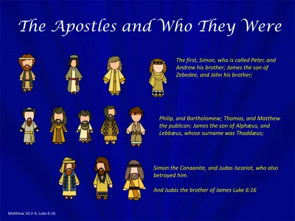 The Apostles and Who They Were