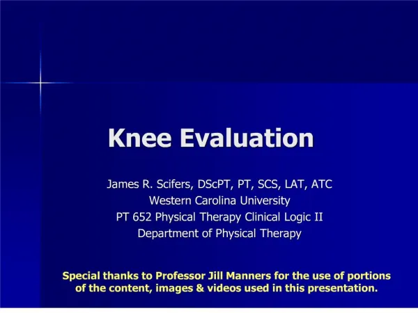 knee evaluation